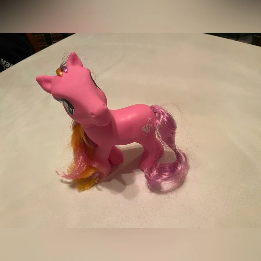 My Little Pony Dolgen Pink Diamond Sparkle Purple Multi Mane & Plastic Unicorn